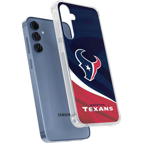 NFL Houston Texans Galaxy A35 5G Clear Case
